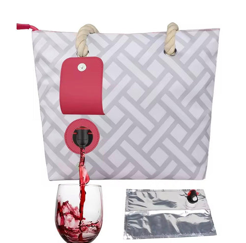 bolsa con compartimento oculto para bebidas